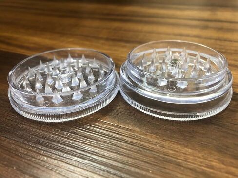 Kitchen Spice Grinder Acrylic 2pc with Magnet Clear Color in Saudi Arabia