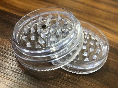 Kitchen Spice Grinder Acrylic 2pc with Magnet Clear Color in Saudi Arabia