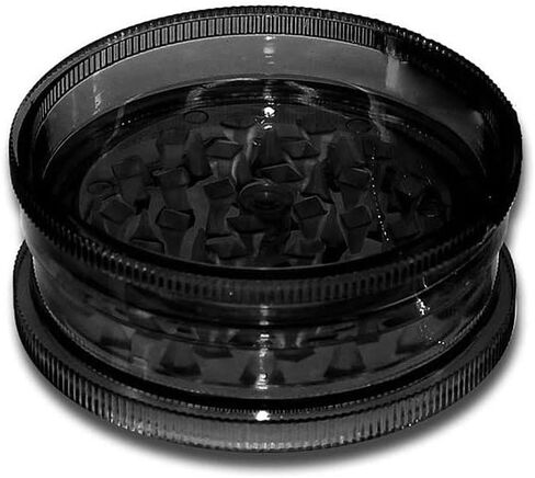 Acrylic 2pc Grinder with Magnet Smoke Color in Saudi Arabia