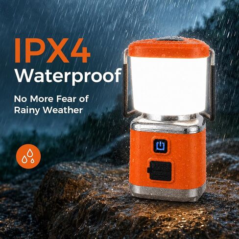 Rechargeable Camping Lantern, LED Camping Flashlight Lantern Camp Light | Camp Essentials Light, 1500LM, 4 Modes, Stepless Dimming, IPX4 Waterproof Outdoor Portable Emergency Torch Light Tent Lamp in Saudi Arabia