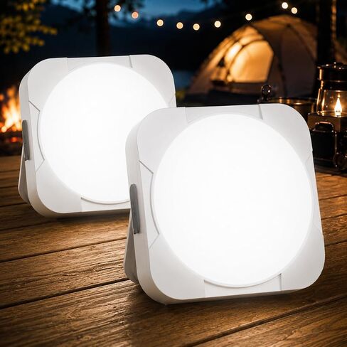 Rechargeable LED Camping Tent Light: 2000mAh Battery Powered Tent Lantern with Magnet - Camping Essential Waterproof Flashlight for Hiking Power Outage Emergency Survival Backpacking Hurricane in Kuwait