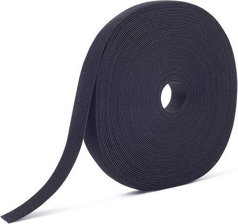 VELCRO Brand ONE-WRAP Tape, Double Sided Roll, 3/8in x 25yd, Black, 189754 | Secure And Reusable Cable Installation Tape For Structured Cabling, Network Racks, Data Centers, AV, Security, And Telecom in Saudi Arabia