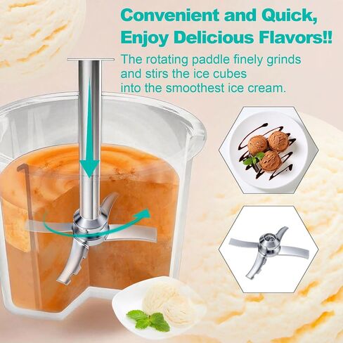 Replacement Paddle Compatible with Ninja Creami NC300 Series Ice Cream Makers,Replacement Parts Blade for Ninja Ice Creami Accessories for NC301/NC300/ NC299AMZ/NC201/NC101, Stainless Steel in Saudi Arabia