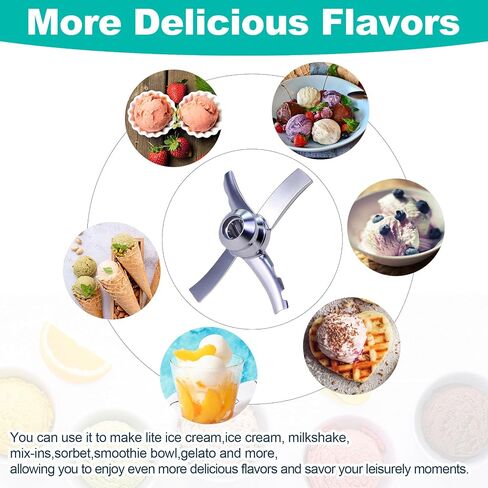 Replacement Paddle Compatible with Ninja Creami NC300 Series Ice Cream Makers,Replacement Parts Blade for Ninja Ice Creami Accessories for NC301/NC300/ NC299AMZ/NC201/NC101, Stainless Steel in Saudi Arabia