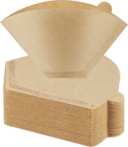 200 Count #4 Cone Coffee Filters 8-12 Cup Compatible with Ninja Maker | Unbleached, Disposable, Natural Wood Pulp Coffee Filters Compatible with Ninja, Pour Over and Drip Coffee Maker in Saudi Arabia