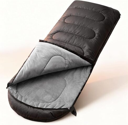 FARLAND Sleeping Bags for Adults Cold Weather, Fleece-Lined | Waterproof Windproof 3-Season Camping, Microplush Interior, Compression Sack, 87x33" in Saudi Arabia