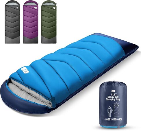 Sleeping Bags for Adults Teens, 4 Season Camping Sleeping Bag Waterproof,Machine Washable Backpacking Gear for Cool Weather,Outdoor Tent Hiking Hunting,with Compression Sack,86.6x31.5 in Saudi Arabia