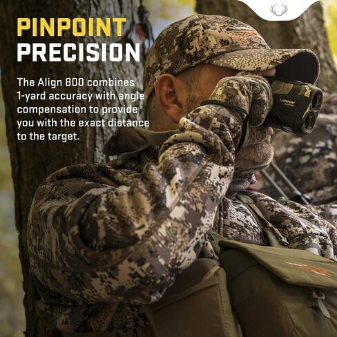TenPoint Align 800 Rangefinder, Vektra - LCD Display with 6X Magnification - 1-Yard Accuracy with Angle Compensation - Includes Black Pouch, Lanyard & Lens Cloth | 1-Yard Accuracy, 6X Magnification, LCD Display, Vektra, Angle Compensation, Black Pouch in Kuwait