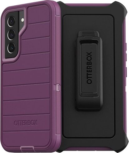 OtterBox Defender Series Case for Samsung Galaxy S22 (Only) - Holster Clip Included - Microbial Defense Protection - Non-Retail Packaging - Black in Saudi Arabia