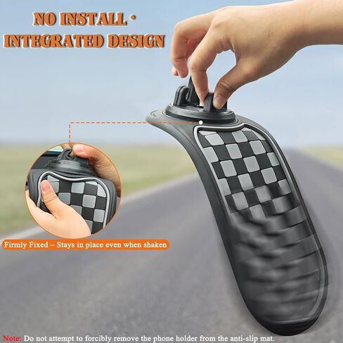 Multifunctional Car Anti-Slip Mat with 360° Rotating Phone Holder – 3 in 1 Anti Slip Mat for Car, Dashboard Mat Anti Slip Pad for Car Dashboard Organizer for Sunglasses, Keys in Kuwait