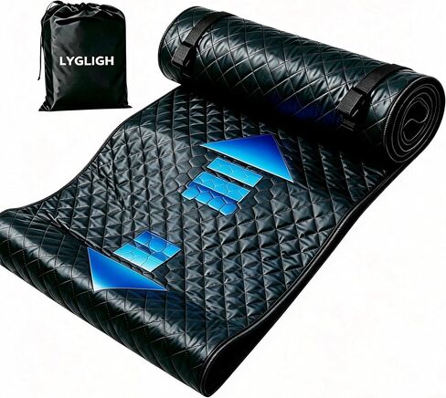 Upgraded Rolling Creeper Mat, 2.5Lbs Heavy-Duty Thick Reinforced | 4-Layer for Low Clearance, Foldable, Under Car Repair, Portable Storage Bag, Portable Mechanics Mat, Cool Gifts, 60"x28" in Saudi Arabia