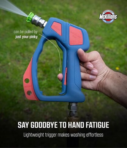 McKillans® Swivel Gun Pro - Swivel High Pressure Water Handle with 3/8" Male Plug and 1/4" Quick Connector Coupler - Power Washer Gun Compatible with Foam Cannon - Nozzle Tips Holder in Saudi Arabia