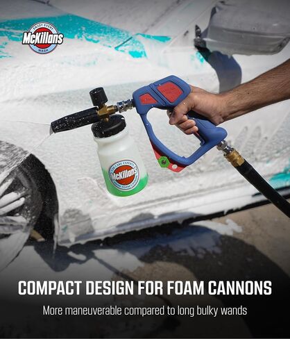 McKillans® Swivel Gun Pro - Swivel High Pressure Water Handle with 3/8" Male Plug and 1/4" Quick Connector Coupler - Power Washer Gun Compatible with Foam Cannon - Nozzle Tips Holder in Saudi Arabia
