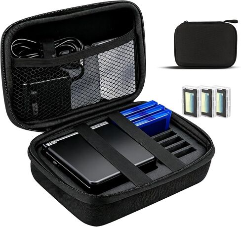 Carrying Case for Gameboy Advance SP,Game Case Holder for GBA SP Accessories,Accommodates 1 Charger,7 Game Cartridge Slots Simultaneously,Durable Portable Storage Bag for GBA SP,with 3 Cartridge Cases in Saudi Arabia