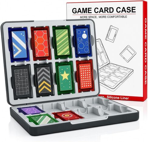 GBA Cartridge Case Holds 16 Cartridges for Game Boy Advance Cartridges, Magnetic Game Storage Card Case with Soft Silicone Slots for GBA, Portable Travel Organizer Storage Box for GBA Collectors in Saudi Arabia