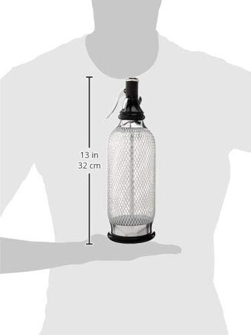 iSi North America Soda Siphon Classic Mesh Sodamaker for Making Carbonating Beverages, 1 Quart, Stainless Steel,Silver in Saudi Arabia