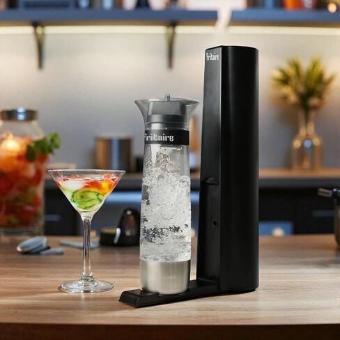 The Fritaire Fizze Soda Maker Machine, Premium OmniFizz Sparkling Water Maker, Seltzer & More, Soda Stream Machine for Home, Water Carbonator, Fizz Infuser (CO2 Cylinder Not Included), Black in Saudi Arabia