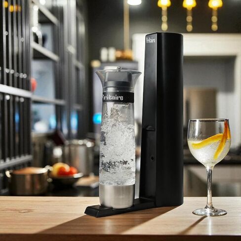The Fritaire Fizze Soda Maker Machine, Premium OmniFizz Sparkling Water Maker, Seltzer & More, Soda Stream Machine for Home, Water Carbonator, Fizz Infuser (CO2 Cylinder Not Included), Black in Saudi Arabia