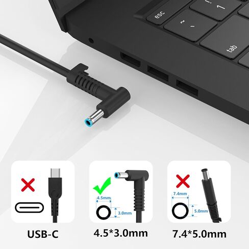 New 230W 4.5mm Blue Tip Charger Compatible with HP TPN-LA10 M41303-001 M85389-003 Omen 15 16 Victus 16 Zbook Fury 16 G9 G11 G8 G10 19.5V 11.8A Gaming Laptop Adapter Power Cord in Kuwait
