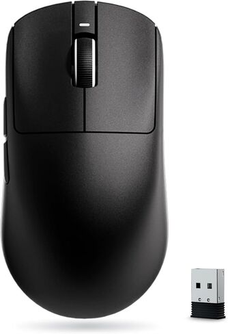 ATK VXE Dragonfly R1 SE+ Wireless Gaming Mouse, PAW3395 SE Sensor, DPI up to 18,000, 55g Lightweight, 70 Hr Battery Life, Tri-Mode 2.4G/Bluetooth/Wired - Black in Saudi Arabia