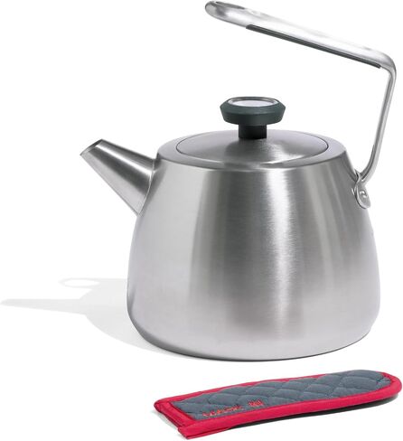Made In Cookware - 2 QT Kettle - Stainless Steel - With Built-In Temperature Gauge - Includes Handle Sleeve - Induction Compatible in Saudi Arabia