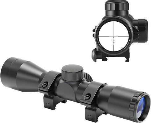 Compact Rifle Scope 4x32, for Crossbow Scope, with BDC Reticle, Ideal for Medium to Long-Range Hunting up to 500 Yards in Saudi Arabia