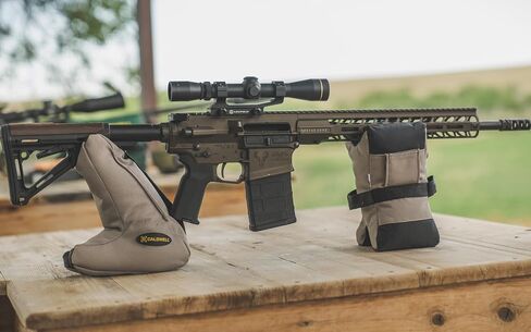 Caldwell Tactical DeadShot Combo Filled Shooting Front, Rear Rests with Adjustable Height for Rifles, Range, Hunting in Kuwait