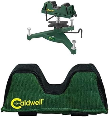 Caldwell The Rock Deluxe Front Shooting Rest Bundle with Filled Universal Front Bag, for Range, Hunting, Shooting, and Outdoors in Kuwait