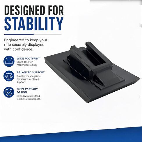Gun Stand & Magazine Holder Compatible with AR15, M4, M16 & SA-80 | Durable Gun Safe Organizer | Stable Handgun & Rifle Rack | Made in USA | 2-Pack in Saudi Arabia