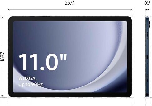 Samsung Galaxy Tab A9+ 11" 64GB Wi-Fi Android Tablet, Big Screen, Quad Speakers, Upgraded Chipset, Multi Window Display, Slim, Light, Durable Design, US Version, 2023, Navy (Renewed) in Kuwait
