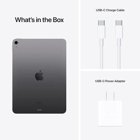 Apple 2022 iPad Air 5, 10.9-inch, WiFi + Cellular, 256GB - Space Gray (Renewed) in Kuwait