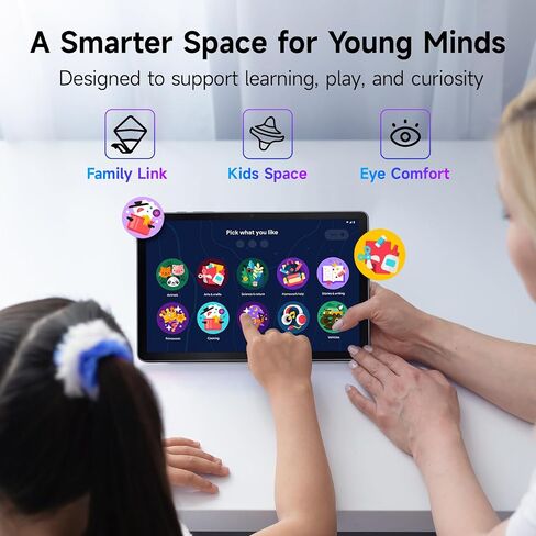 TCL TAB 10 Gen 4 Android Tablet, 10.1" FHD Display, 4+128GB | Octa-core CPU, 6000mAh Battery, Android 15, Wi-Fi, Dual Speakers, Metal Body, Tablet for Students, Young Adults & Families in Saudi Arabia