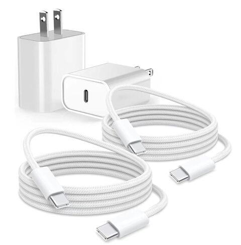 6FT 20W Fast Charger Adapter for NEW AirPod Pro 3 2025 AirPods 4 Gen 4 Generation,AirPods Pro 2 2nd,Max 2 2024, iPhone 17 16e 16 15,iPad 10th USB C Cable Charging Head,Samsung A14 A13 A15 A16 A03S A53 in Saudi Arabia