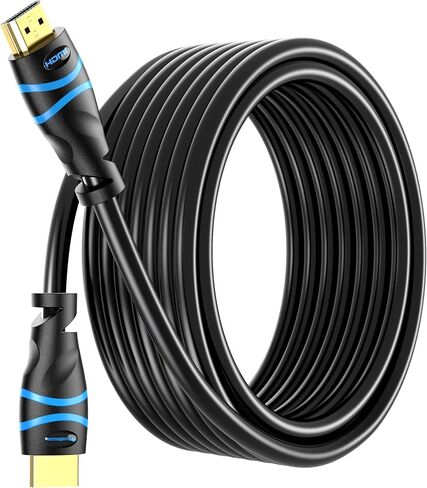 BlueRigger 4K HDMI Cable 50 FT, 4K 30Hz, 18Gbps HDMI Cord in-Wall CL3 Rated in Saudi Arabia