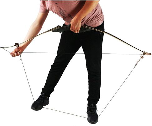 SinoArt 60" Takedown Longbow Archery Wooden Archery Bow Included Fur Rest Pad Stringer Tool Tab String Nocks Right and Left Hand for Hunting or Target(40lbs, Left Hand) in Saudi Arabia