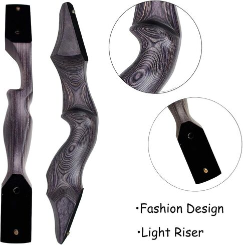 SinoArt 60" Takedown Longbow Archery Wooden Archery Bow Included Fur Rest Pad Stringer Tool Tab String Nocks Right and Left Hand for Hunting or Target(40lbs, Left Hand) in Saudi Arabia