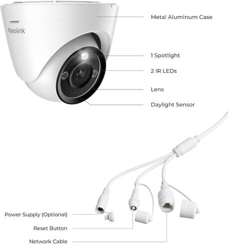 REOLINK RLC-1224A 12MP Dome Outdoor PoE Camera for Home Security in Saudi Arabia