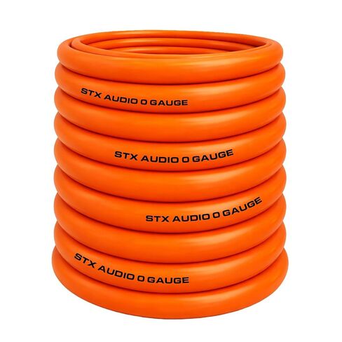 STX Audio SX0C 0 Gauge Amplifier Wiring Kit - True Spec 0 AWG Power Cable, ANL Fuse Holder with 200A & 250A Fuses, RCA & Speaker Cables - Complete Installation Kit for Car Audio Systems in Saudi Arabia