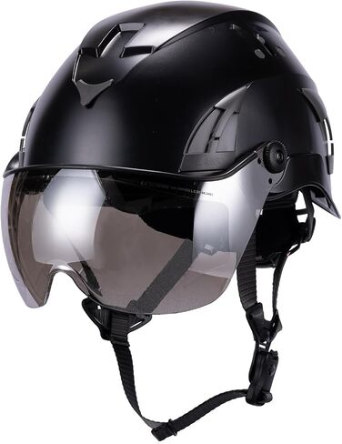 Land Helmets AeroPro Safety Helmet with Visor (Mirror/Clear) – ANSI Z89.1 Type 1 Class C Hard Hat – Use for Arborist, Rescue & Construction in Saudi Arabia