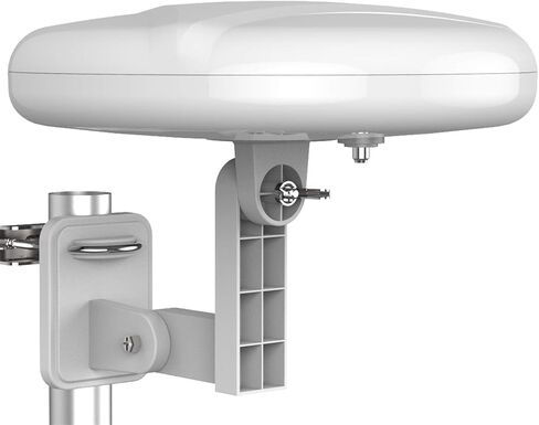 1byone Outdoor TV Antenna, 360°Omni-Directional Reception, 100+ Miles Range | 4K Ready HDTV Antenna with Enhanced VHF/UHF Reception, Added Stability for Outdoor/Attic/RV, Includes 39ft RG6 Coax Cable in Saudi Arabia