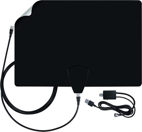 Antennas Direct ClearStream Flex Amplified Indoor TV Antenna, UHF VHF, Multi-Directional, Reversible, 50+ Mile Range – w/Jolt Switch Amplifier in Saudi Arabia