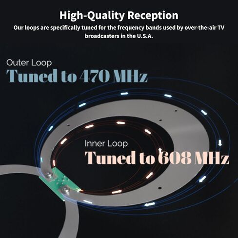 Antennas Direct ClearStream Flex Amplified Indoor TV Antenna, UHF VHF, Multi-Directional, Reversible, 50+ Mile Range – w/Jolt Switch Amplifier in Saudi Arabia