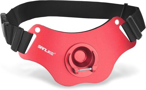 SANLIKE Adjustable Aluminum Fishing Belt Rod Holder Stand-up Fighting Belt | Suitable for Plug & Round Head, Belt Max Length 52.12in, EVA Pad, for Saltwater Big Fish, Black/Blue/Red in Saudi Arabia