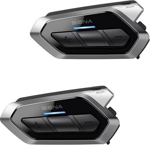 Sena 50R 3-Button Motorcycle Bluetooth Headset w/Sound by Harman Kardon Integrated Mesh Intercom System Premium Microphone & Speakers in Saudi Arabia