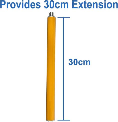 12 inch Surveying Tripod Pole G.P.S Antenna Extend Section with 5/8x11 Thread, Aluminum Yellow Mini Pole for Surveying GPS GNSS RTK Surveying Device/Prism in Saudi Arabia