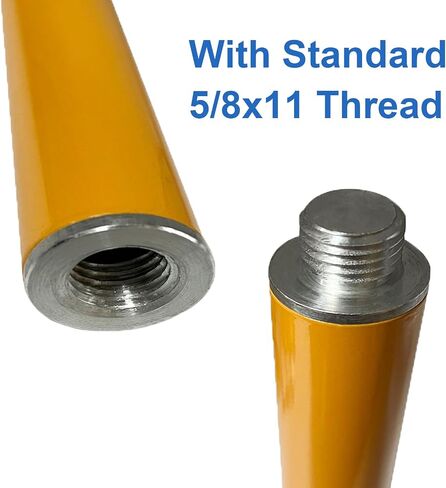 12 inch Surveying Tripod Pole G.P.S Antenna Extend Section with 5/8x11 Thread, Aluminum Yellow Mini Pole for Surveying GPS GNSS RTK Surveying Device/Prism in Saudi Arabia