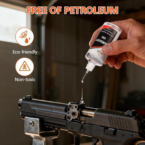 Airsoft Silicone Oil 4.4oz – Chamber Lube with Needle Oiler | 100% pure silicone lube.Needle oiler for precision.For airsoft chambers,airguns & pistons.Reduces friction.Protects seals in Saudi Arabia