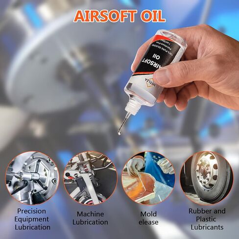 Airsoft Silicone Oil 4.4oz – Chamber Lube with Needle Oiler | 100% pure silicone lube.Needle oiler for precision.For airsoft chambers,airguns & pistons.Reduces friction.Protects seals in Saudi Arabia