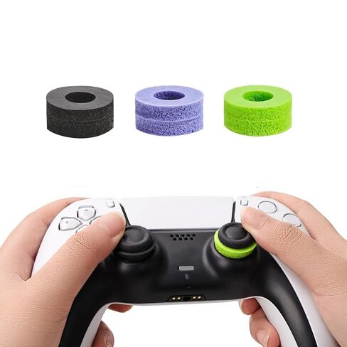 YOKRWO 6 Precision Rings Kit for PS5, for PS4, for Xbox(Black/Purple/Green) | Auxiliary Gaming Accessory in Saudi Arabia