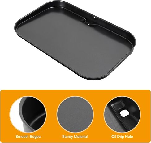 BBQ PLUS Griddle Plate for Ninja Woodfire OG951 OG850 OG952 Grill Accessories,Non-Stick Flat Top Cooking Griddle Pan Replacement Parts for Ninja OG800 OG900 Series Pro Connect XL Grill in Saudi Arabia